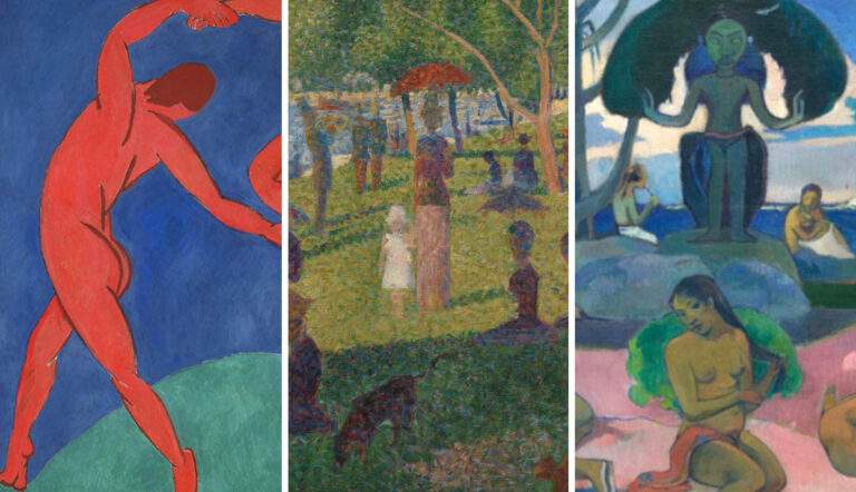 3 famous french paintings matisse gauguin seurat