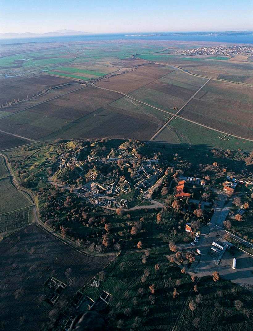 aerial view troy