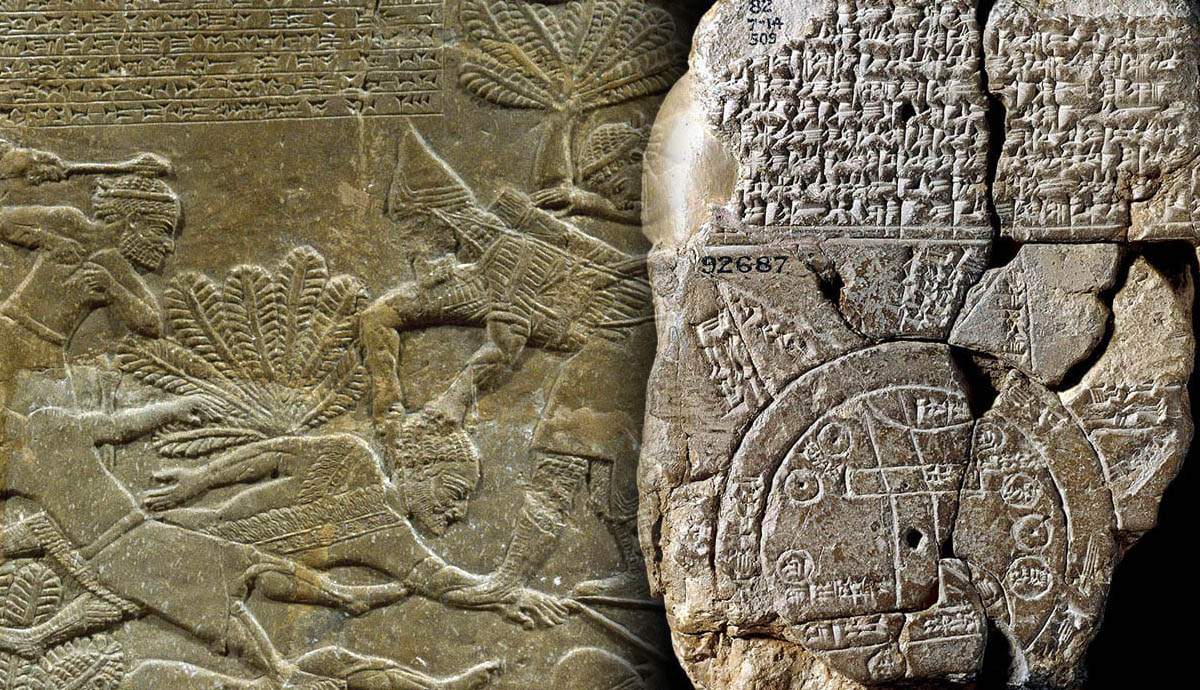 ancient mesopotamia babylonian map cuneiform ulay river battle
