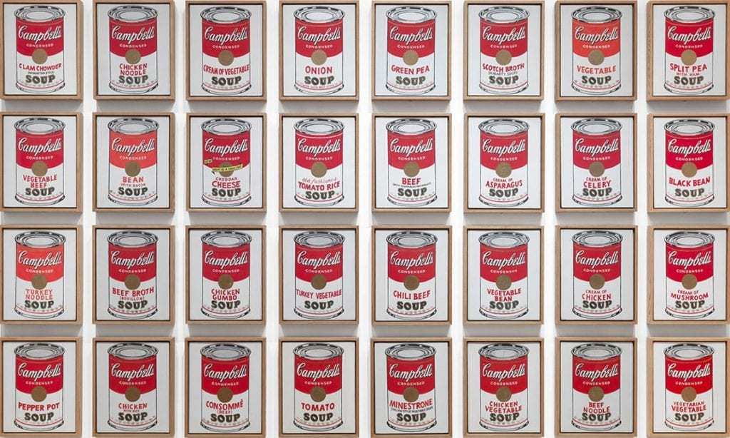 Campbell’s Soup Cans, Andy Warhol, 1962, The Museum of Modern Art 