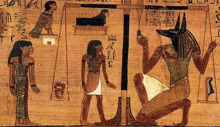 anubis egyptian papyrus ancient