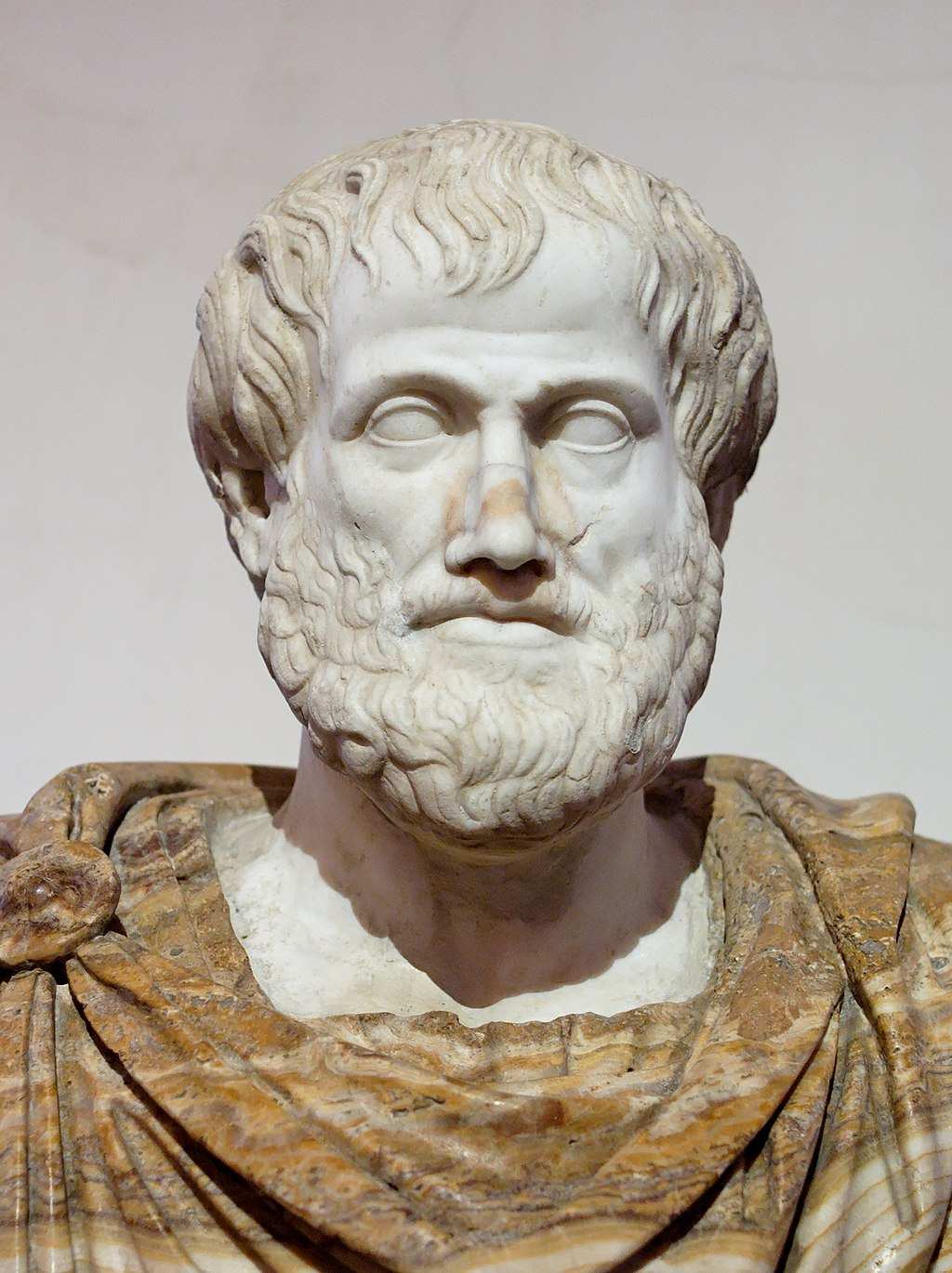 aristotle marble statue