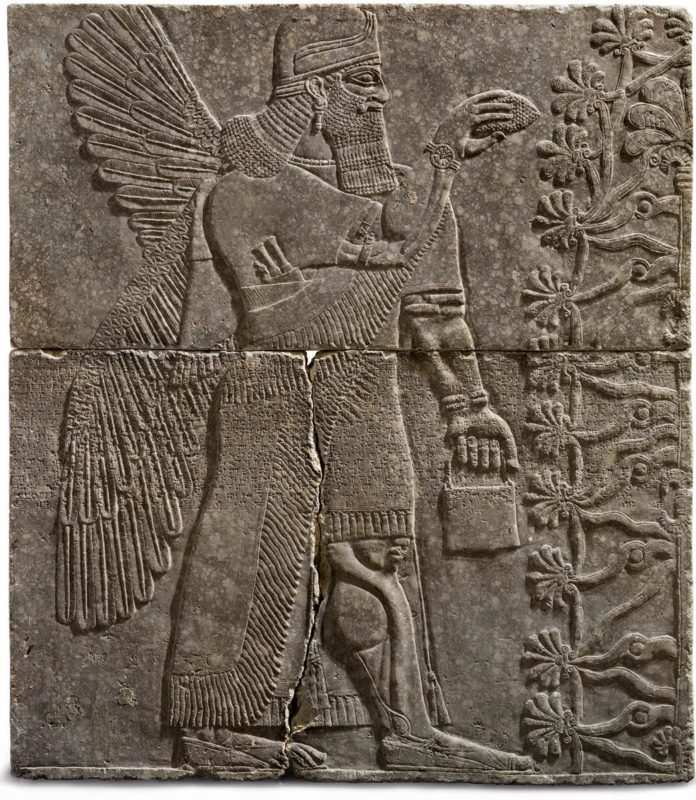 assyrian stone relief