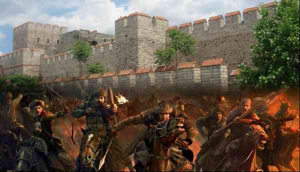attila and huns theodosian walls