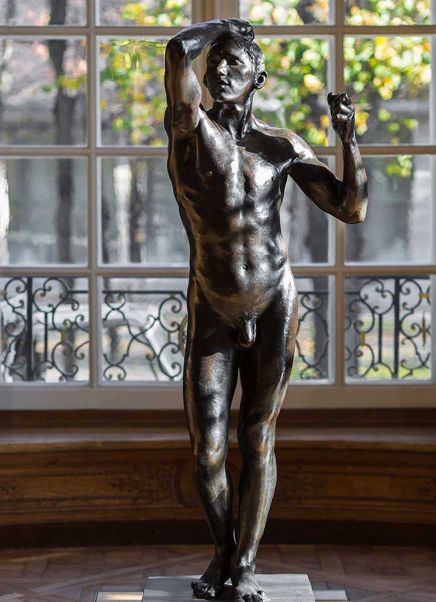auguste rodin age bronze sculpture