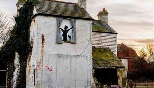 Banksy Farmhouse Mural