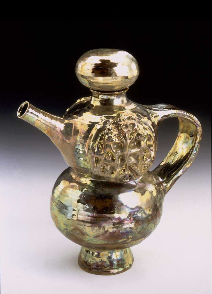 beatrice wood gold lustre teapot