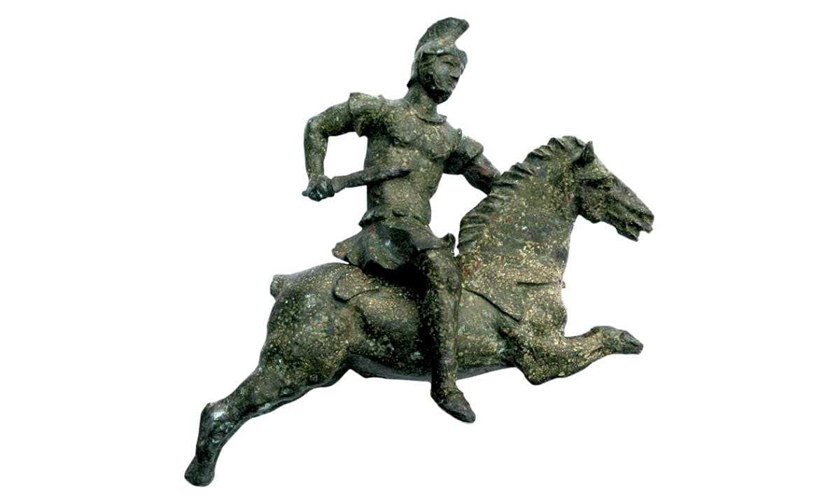 bronze late roman horseman