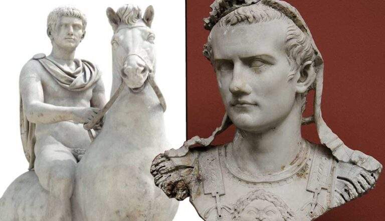 caligula cuirass horse statue