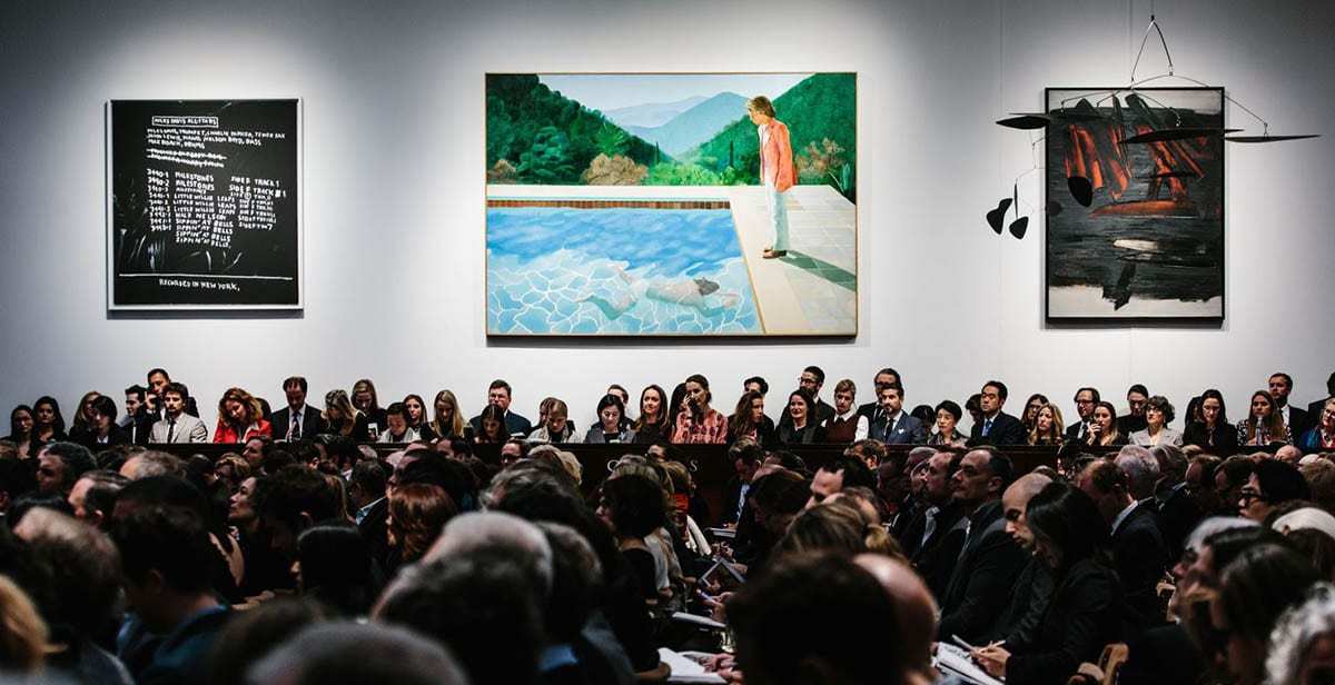 hockney painting pool christie's auction