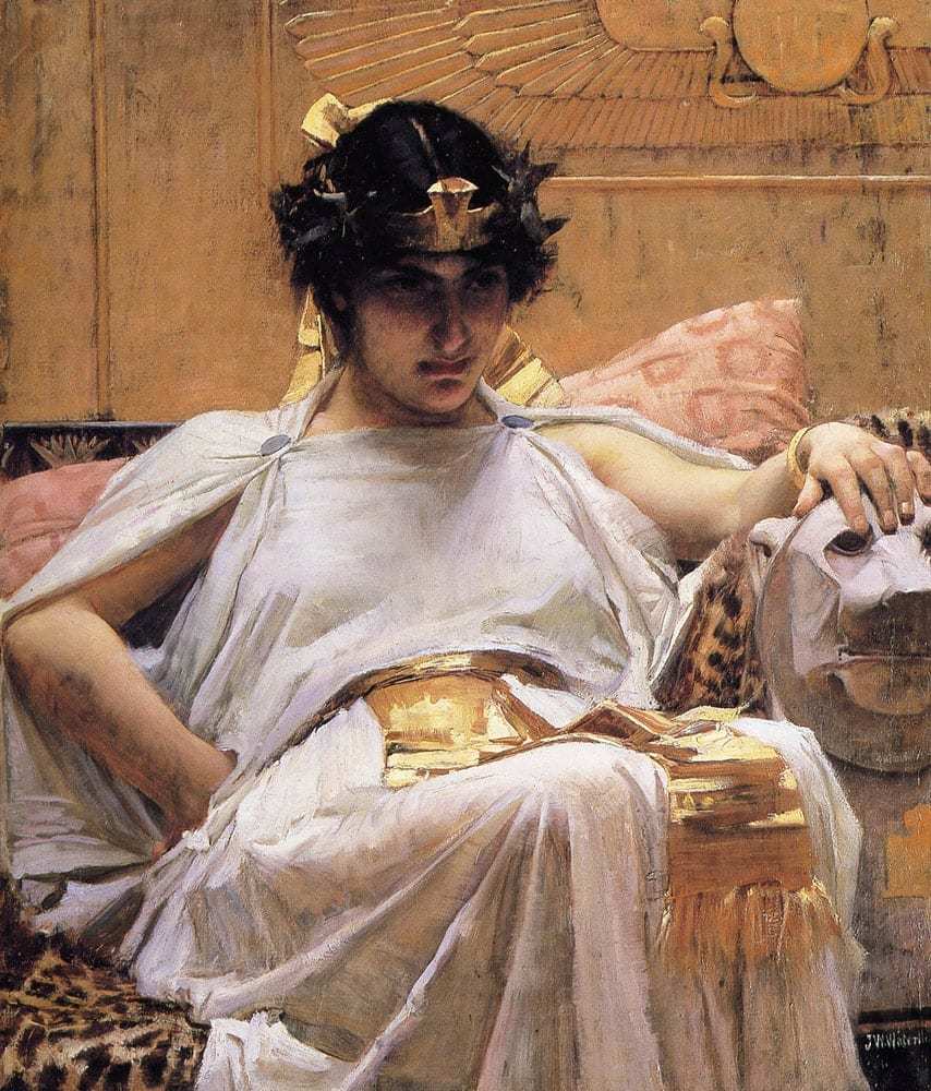 19th century painting of cleopatra