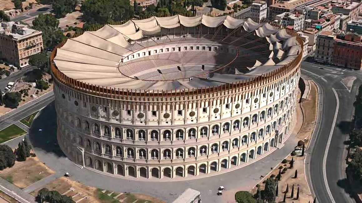 roman colosseum full reconstruction 3D