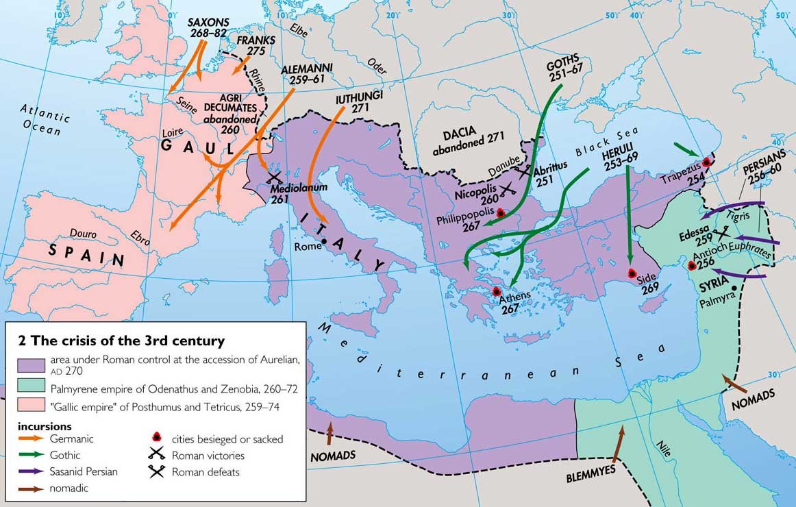 roman empire crisis third century gallic empire