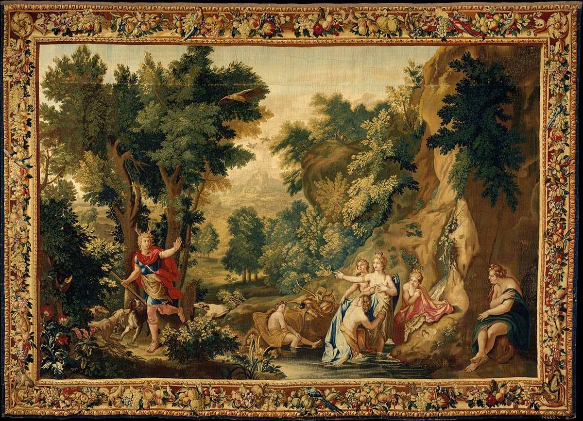 diana actaeon woven tapestry jean jans