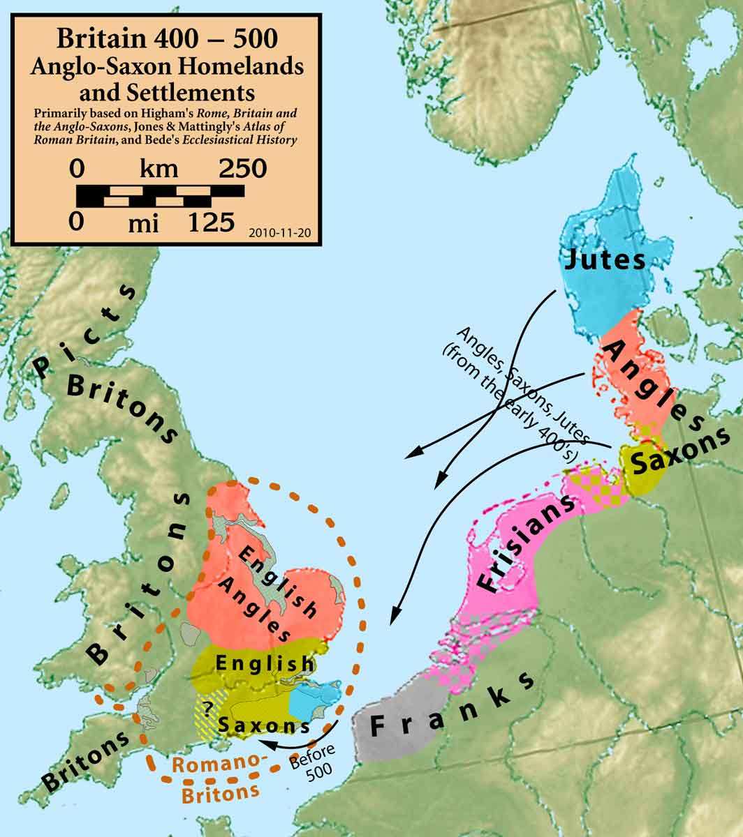 early anglo saxon settlements post roman britain