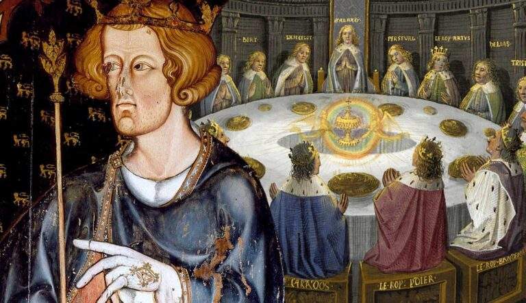 edward i knight espinques round table painting