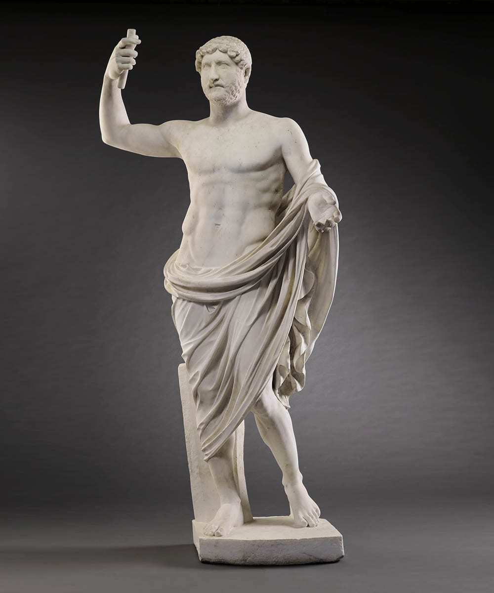 hadrian emperor statue roman marble
