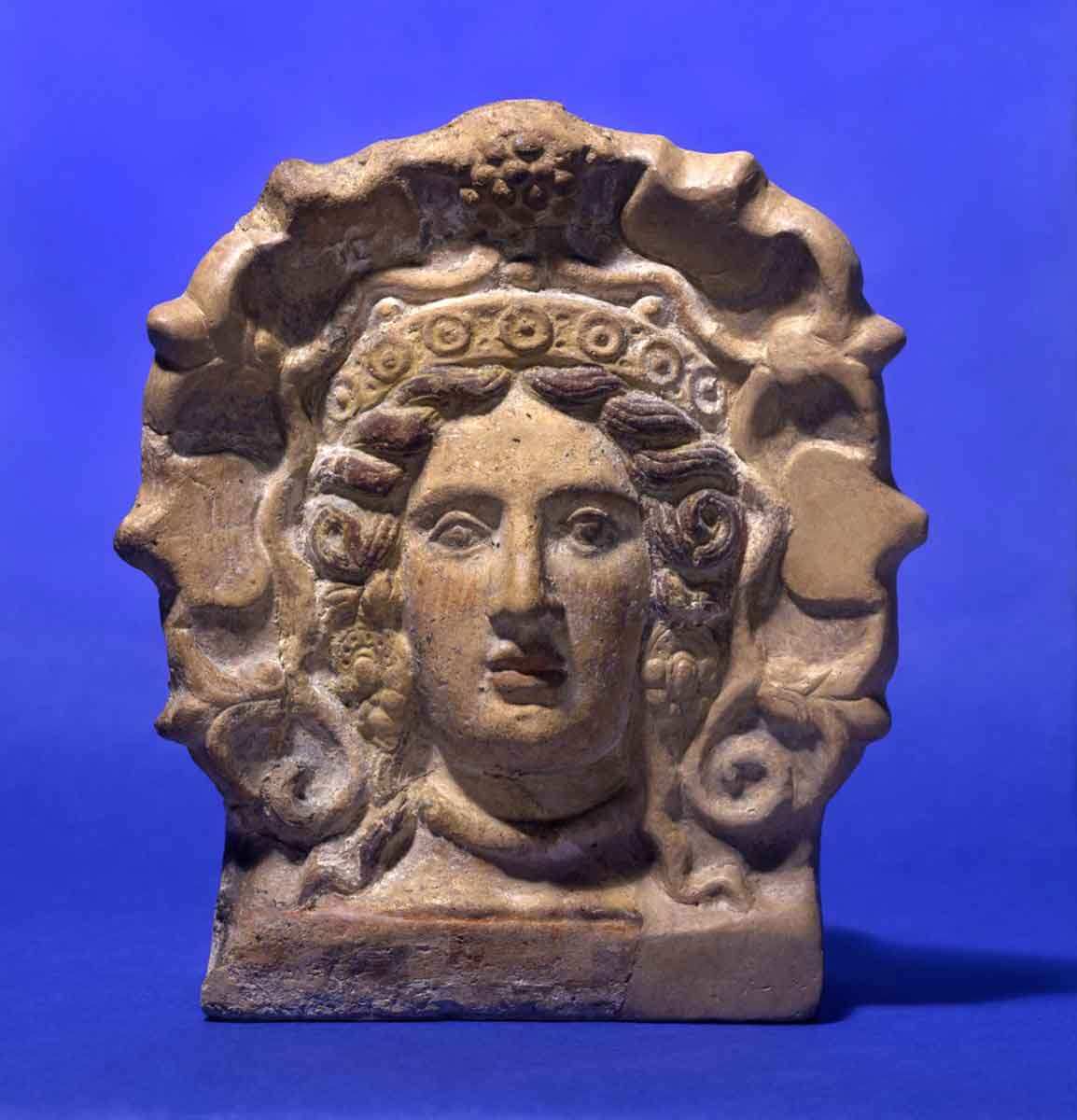 etruscan antefix woman