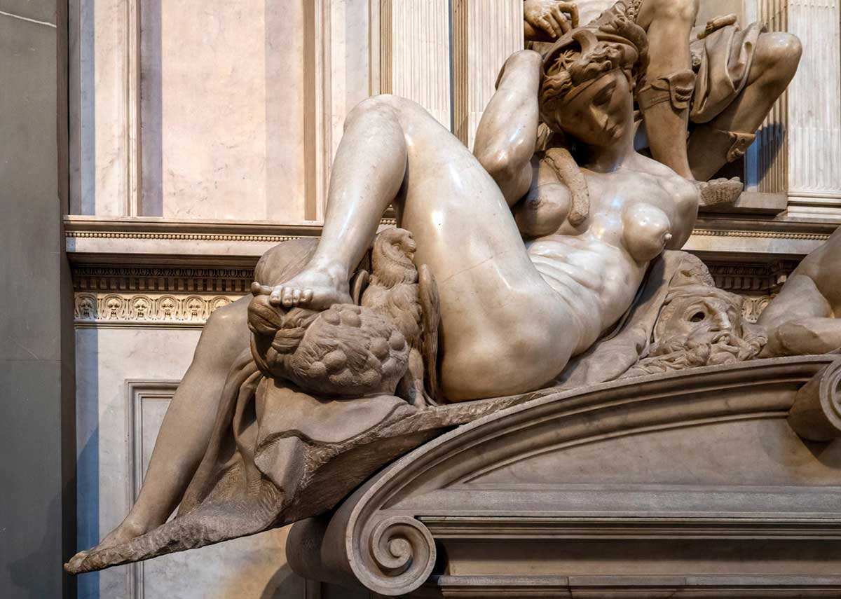 famous artists michelangelo night sculpture 1526