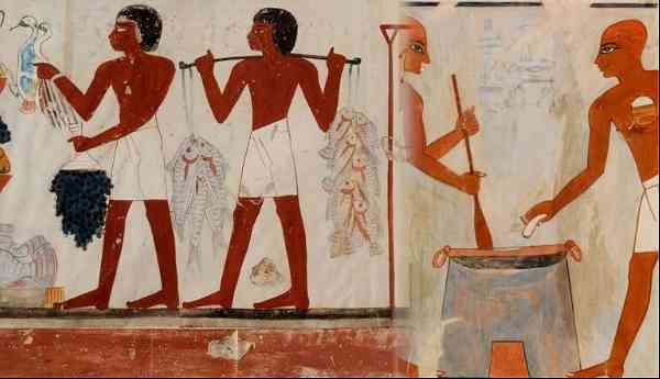 food ancient egypt cooks frescoes