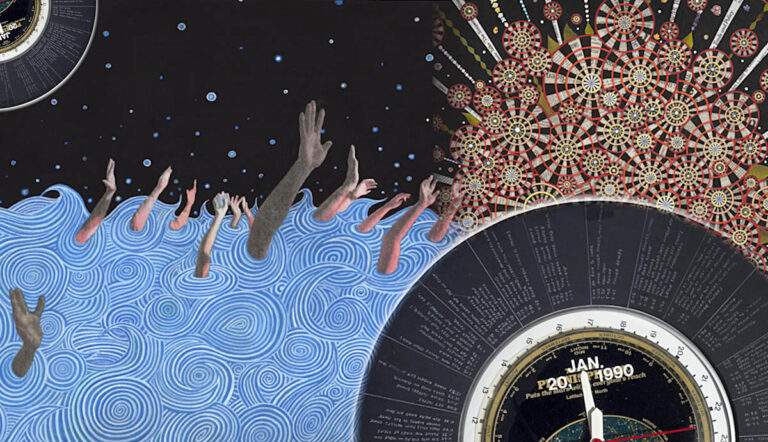fred tomaselli collages