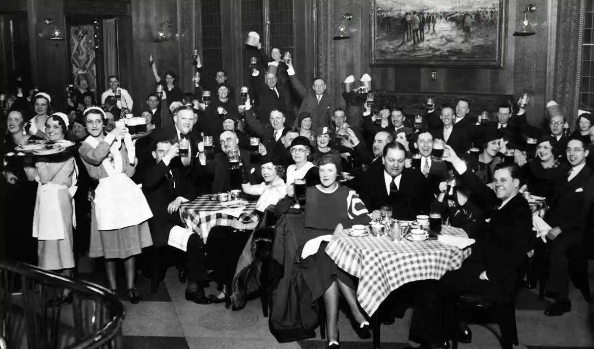 german americans celebrate end prohibition chicago 1933