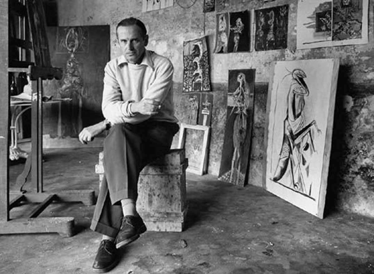 graham sutherland in his studio 1953