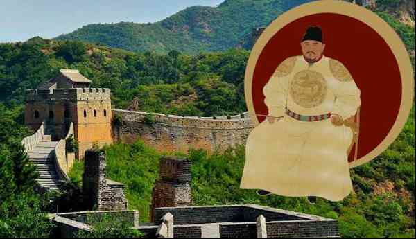 great wall china hongwu emperor painting