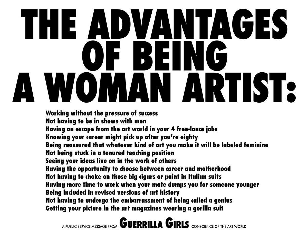 guerrilla girls advantages