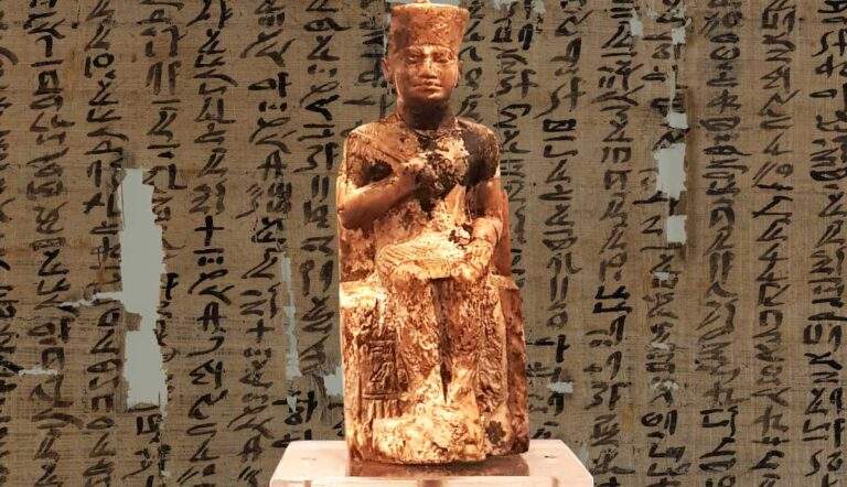 heqanakht papyrus khufu king statue