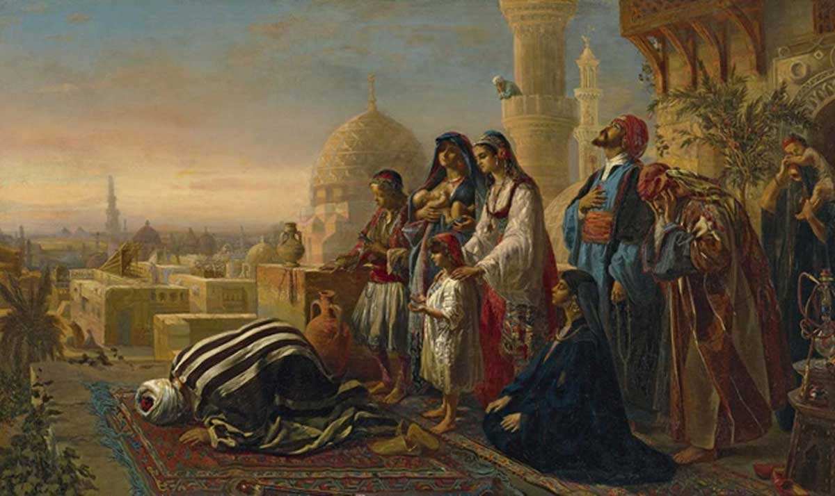 history of islam painting prayer