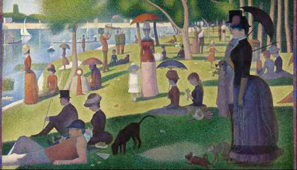 A Sunday Afternoon on the Island of La Grande Jatte, Georges Seurat, 1886