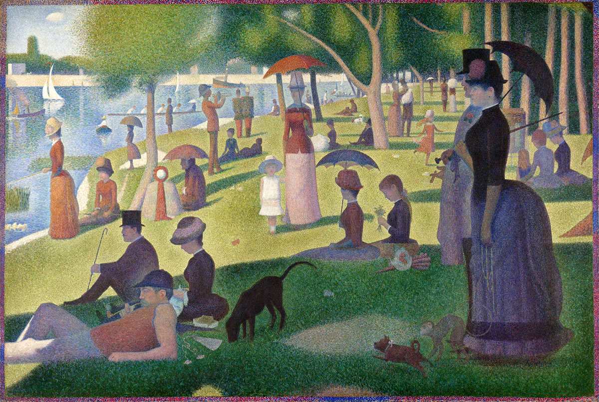 A Sunday Afternoon on the Island of La Grande Jatte, Georges Seurat, 1886