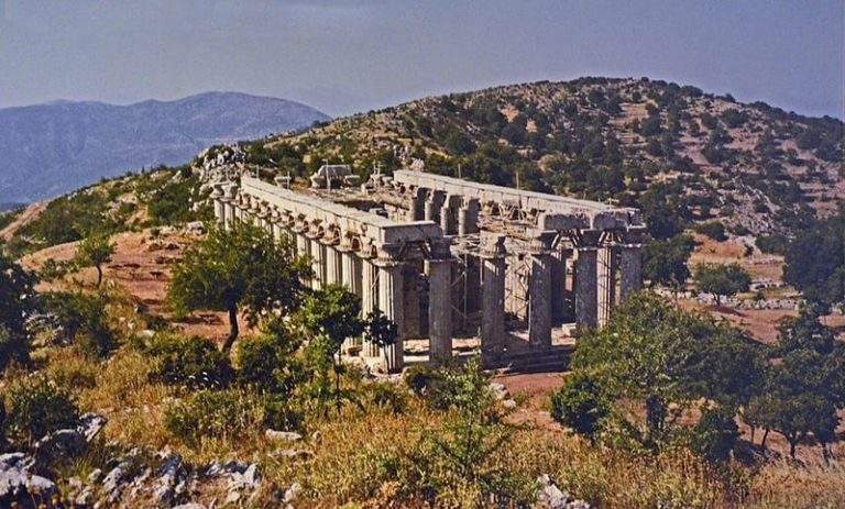 Temple of Apollo Epicurius at Bassae before the canopy. © Carole Raddato / WikiCommons
