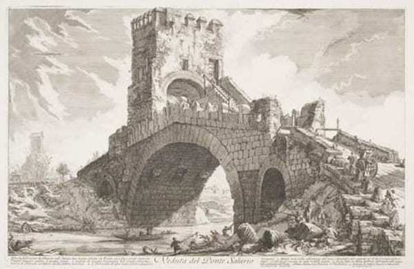 Piranesi, View of the Pont Salario, plate 55 of Vedute