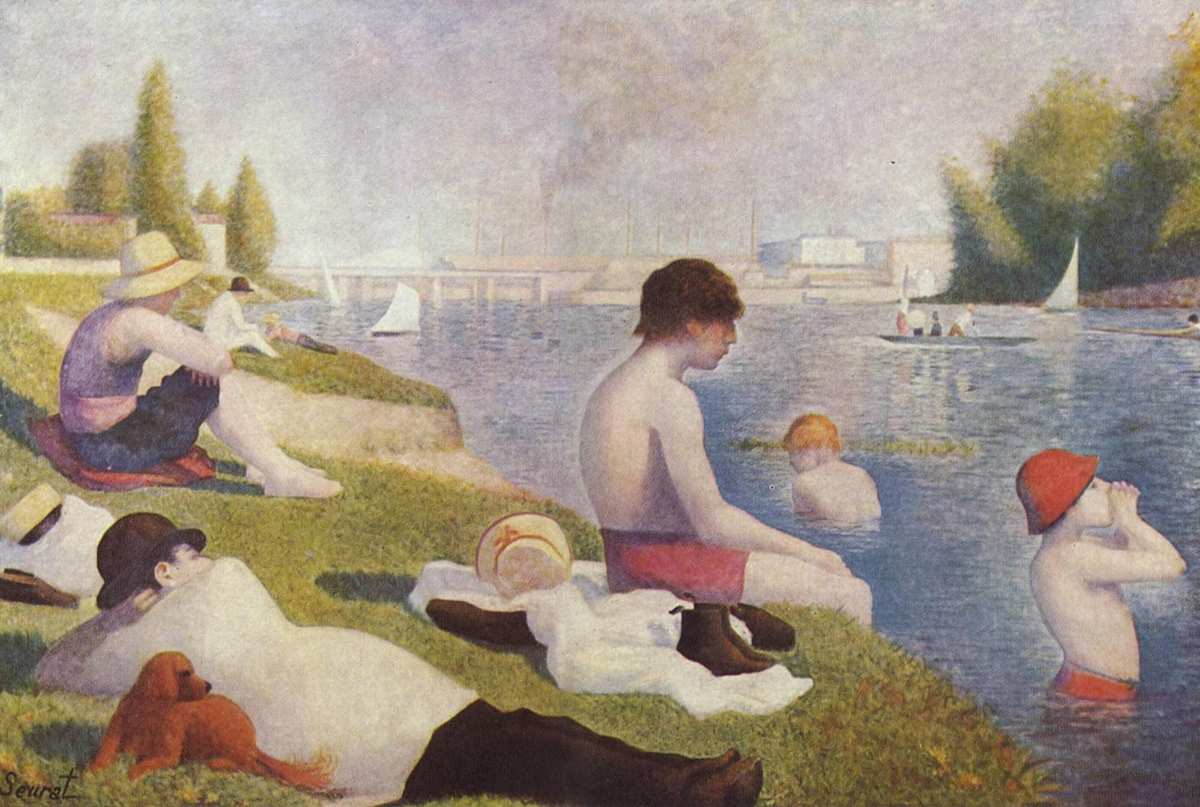 Bathers at Asnieres, Georges Seurat, 1884