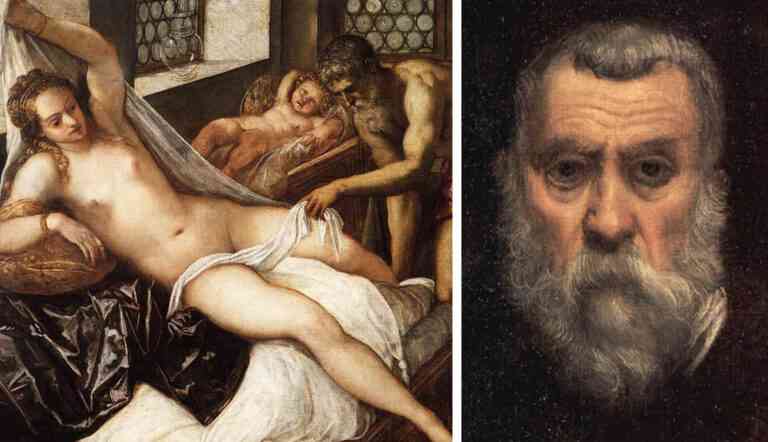 Portrait of Jacopo Tintoretto with Venus, Mars, and Vulcan