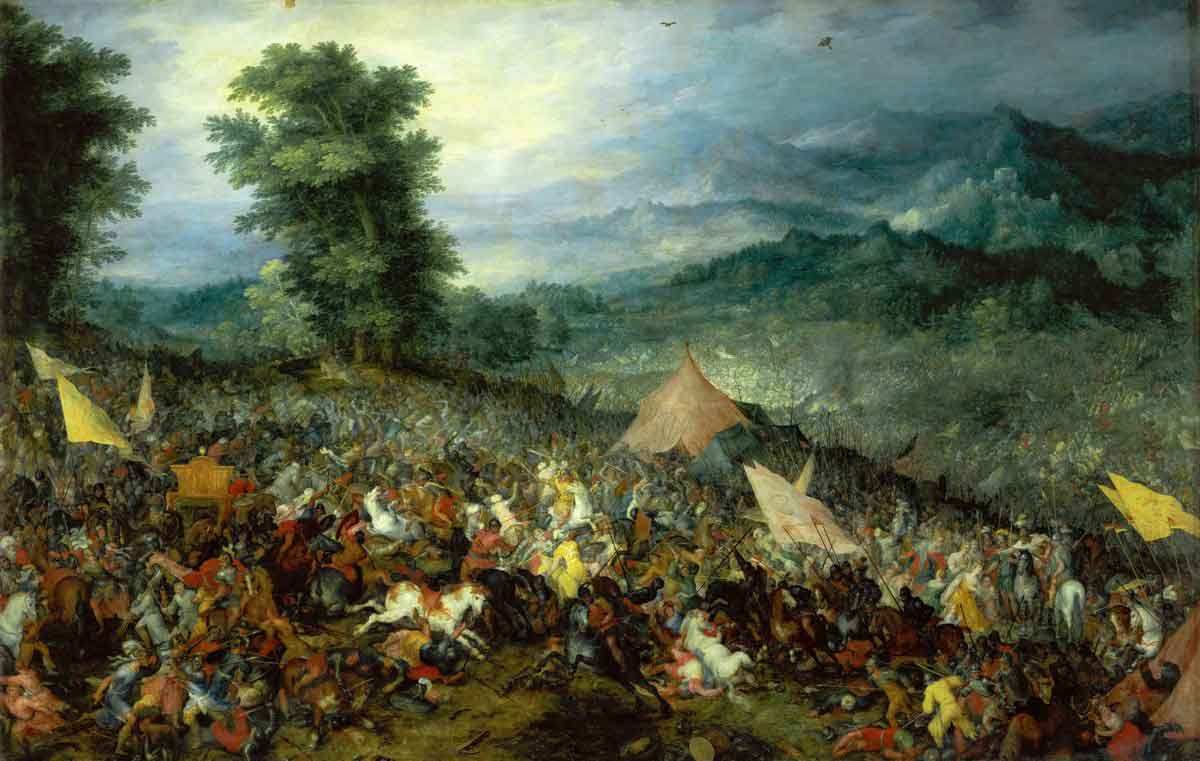 jan brueghel bataille issus painting louvre