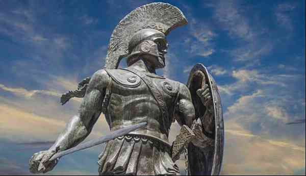 Statue of King Leonidas I in modern-day Sparta