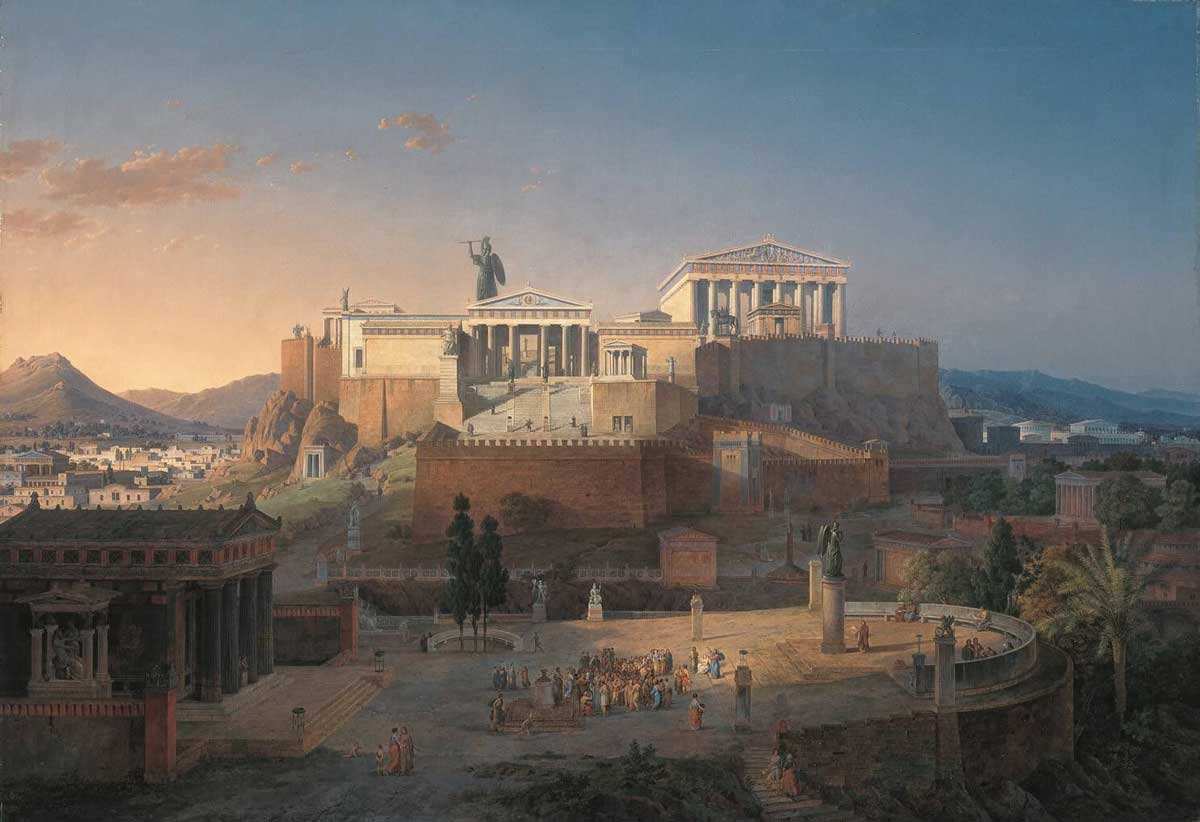 klenze acropolis areopagus athens pinakotheken