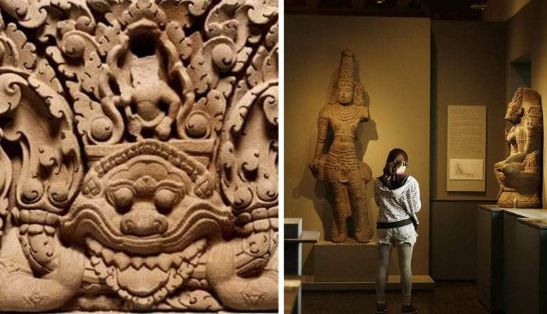 looted-artifacts-lintel-asian-art-museum-interior