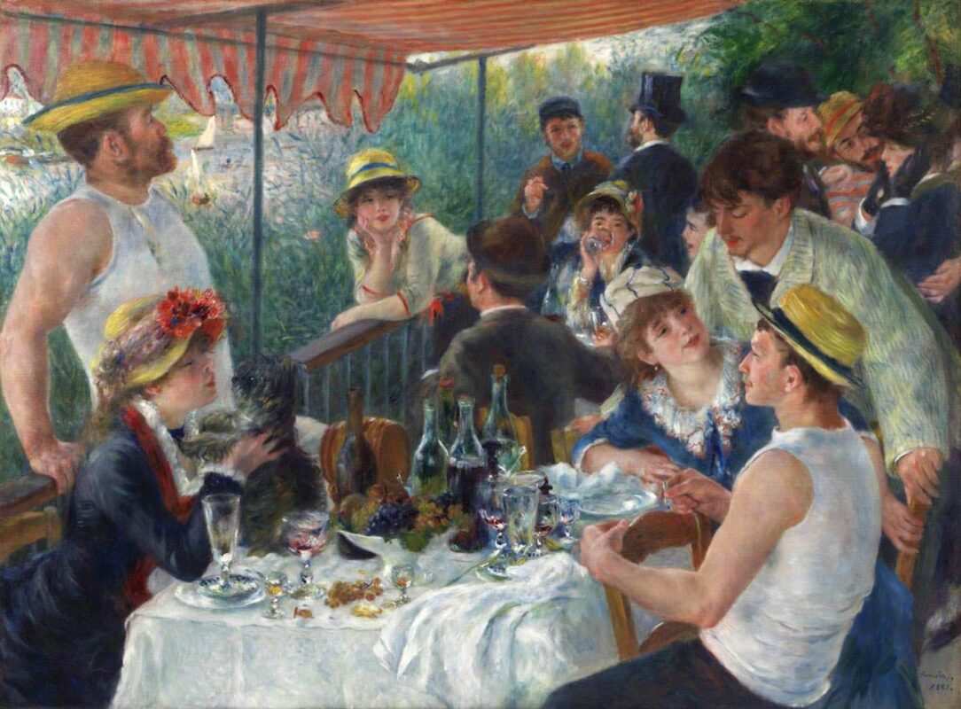 luncheon boating party renoir impressionist art