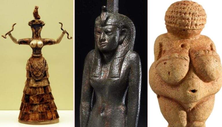 maat willendorf venus minoan snake goddess figurines