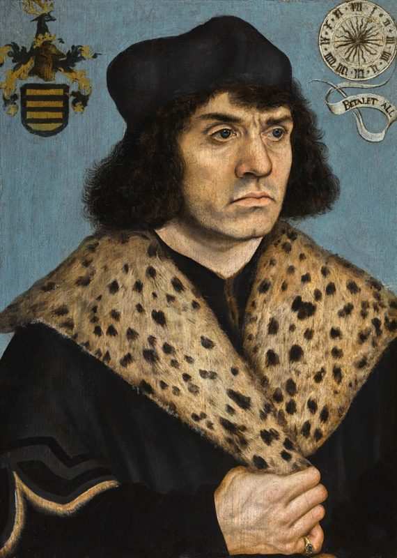 lucas cranach man with fur collar