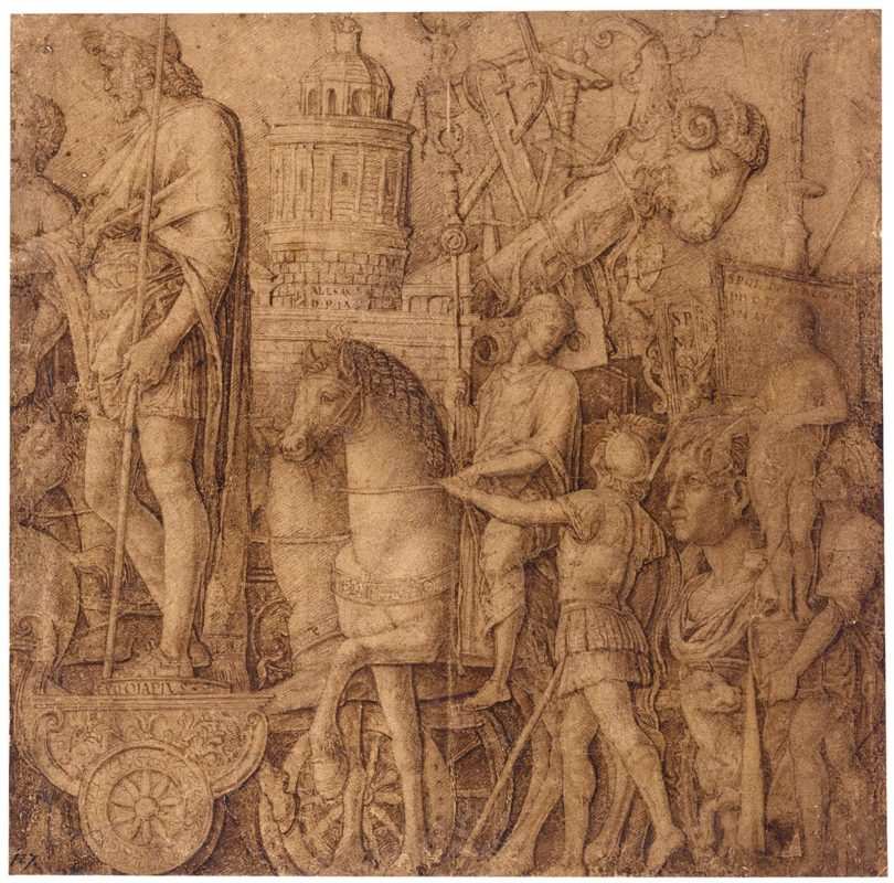 triumph of alexandria andrea mantegna