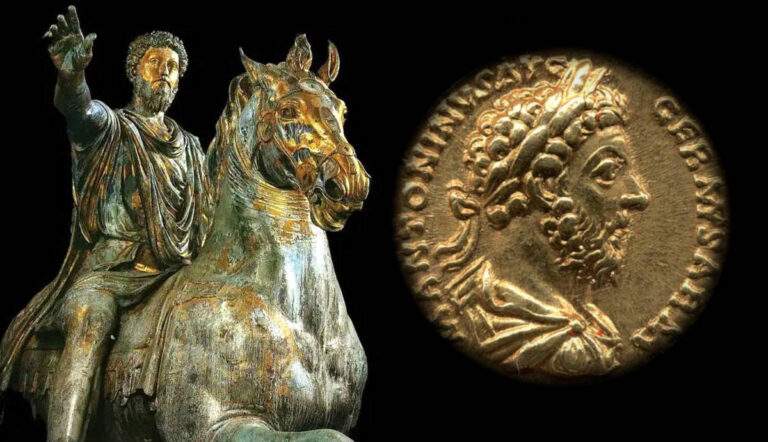 marcus aurelius coin equestrian statue