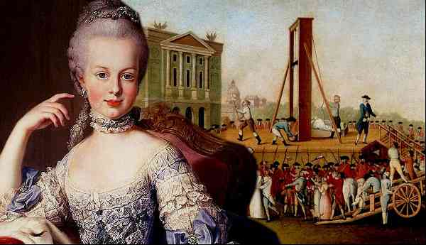 marie antoinette young guillotine