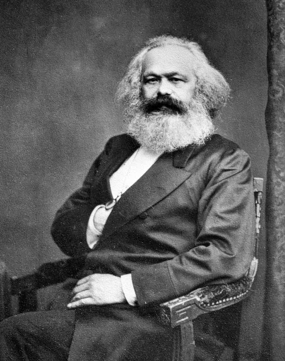 marx photograph black and white