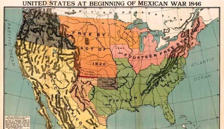 mexico united states map 1846