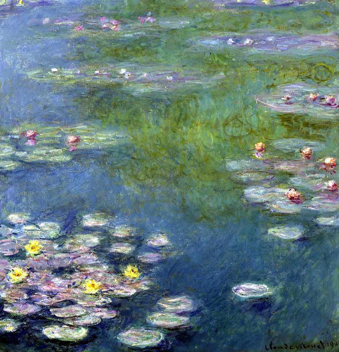 monet water lilies painting impressionism